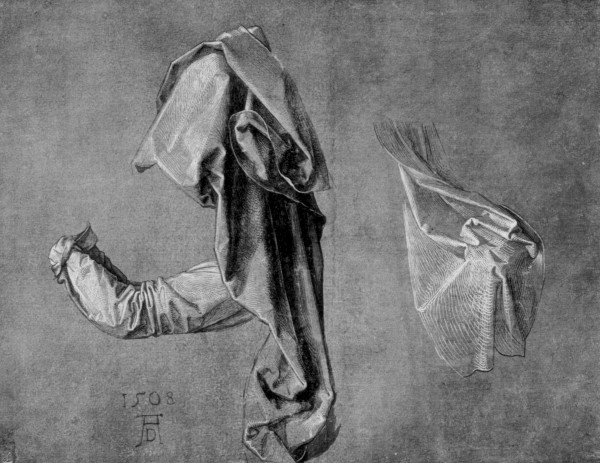 Garment studies by Albrecht Durer